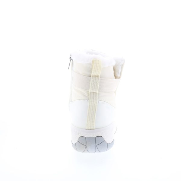 Easy Spirit Jorneon 2 SEJORNEON2 Womens White Wide Canvas Casual Dress Boots on Sale - Image 4