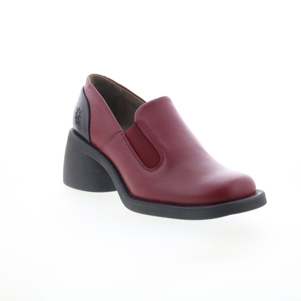 Fly London Huch HUCH004FLY-003 Womens Red Loafers & Slip Ons Casual Shoes Sale - Image 2