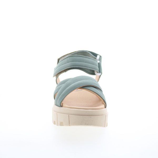 Fly London Jada JADA854FLY-007 Womens Green Leather Strap Sandals Shoes Sale - Image 3