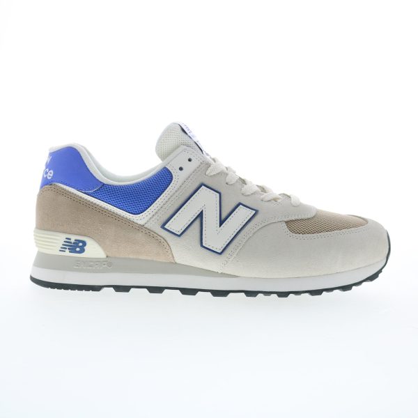 New Balance 574 XU574UY2 Mens Gray Suede Lace Up Lifestyle Sneakers Shoes Sale