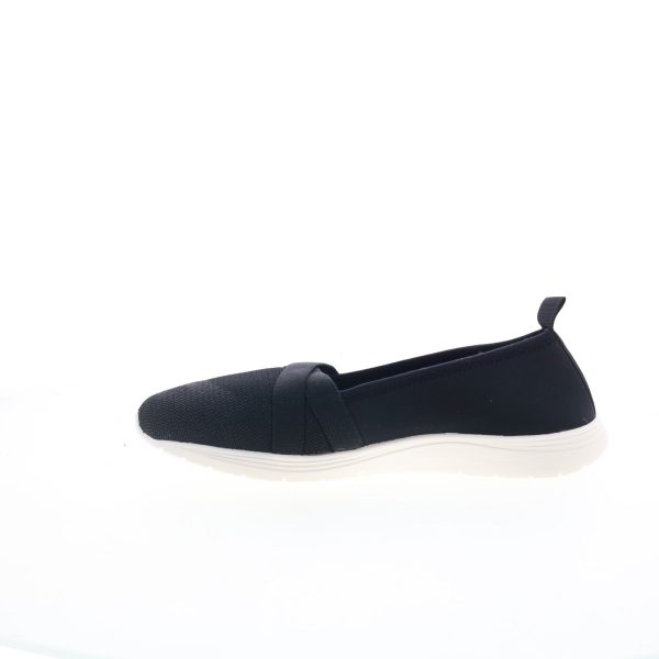 Easy Spirit Lorie 2 SELORIE2 Womens Black Wide Mesh Loafer Flats Shoes For Sale - Image 3
