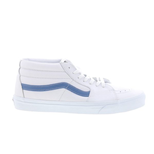 Vans Sk8-Mid VN0A3WM3B38 Mens White Leather Skate Inspired Sneakers Shoes Supply