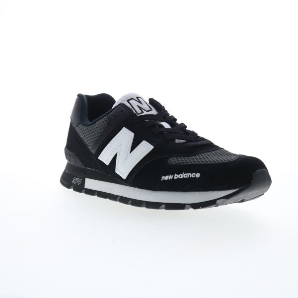 New Balance 574 XML574DGO Mens Black Suede Lifestyle Sneakers Shoes Supply - Image 2