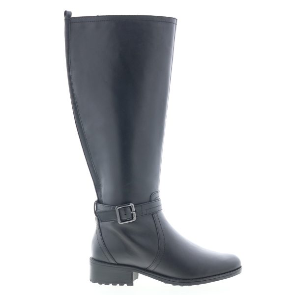 Easy Spirit Reverie SEREVERIE Womens Black Wide Leather Casual Dress Boots Supply