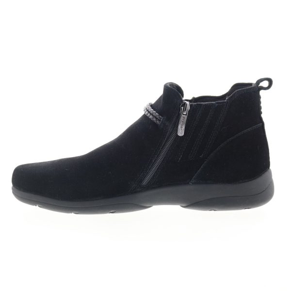 Easy Spirit Jagger SEJAGGER Womens Black Narrow Suede Casual Dress Boots For Sale - Image 3