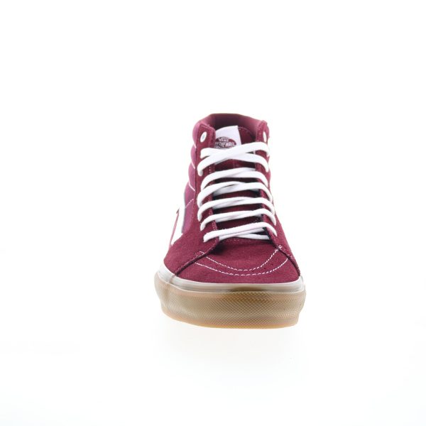 Vans Skate Sk8-Hi VN0A5FCCK10 Mens Burgundy Skate Inspired Sneakers Shoes Hot on Sale - Image 2