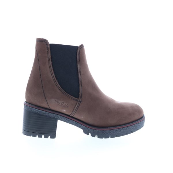 Bos. & Co. Mass Womens Brown Nubuck Zipper Casual Dress Boots Online Hot Sale