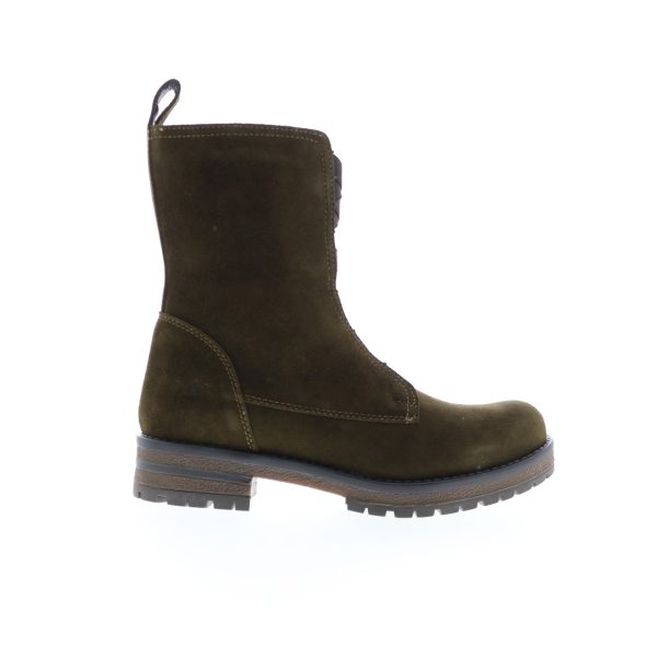 Bos. & Co. Patrai Womens Green Suede Zipper Casual Dress Boots Supply