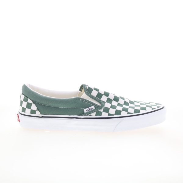 Vans Classic Slip-On VN0A5JMHYQW Mens Green Skate Inspired Sneakers Shoes For Discount
