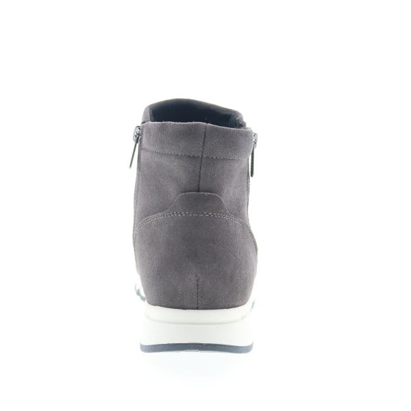 Easy Spirit Ives SEIVES Womens Gray Suede Zipper Casual Dress Boots Fashion - Image 4