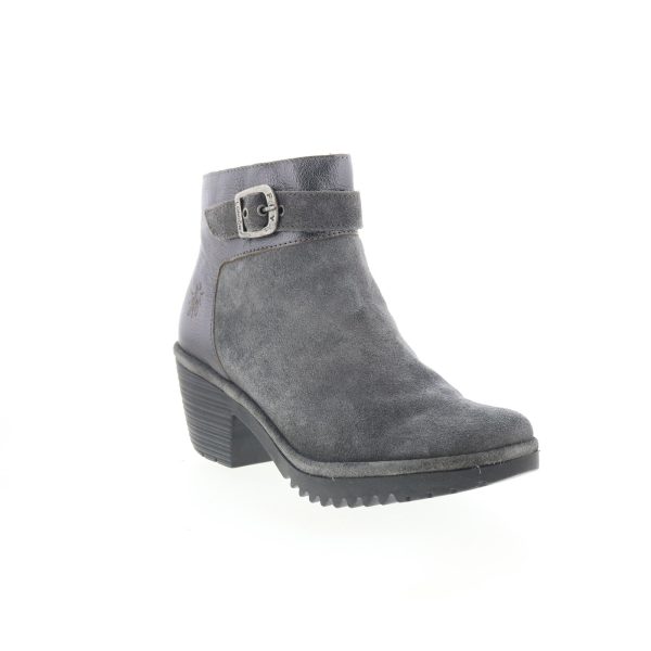 Fly London Wisp WISP342FLY-004 Womens Gray Suede Ankle & Booties Boots Sale - Image 2