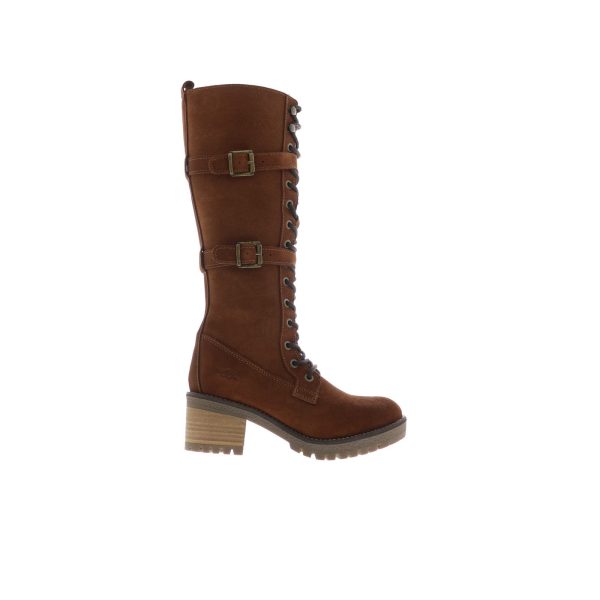 Bos. & Co. Mace Womens Brown Suede Lace Up Knee High Boots on Sale