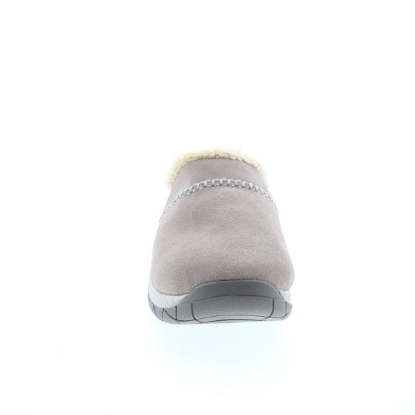 Easy Spirit Jariel SEJARIEL Womens Gray Wide Suede Clog Flats Shoes Cheap - Image 2