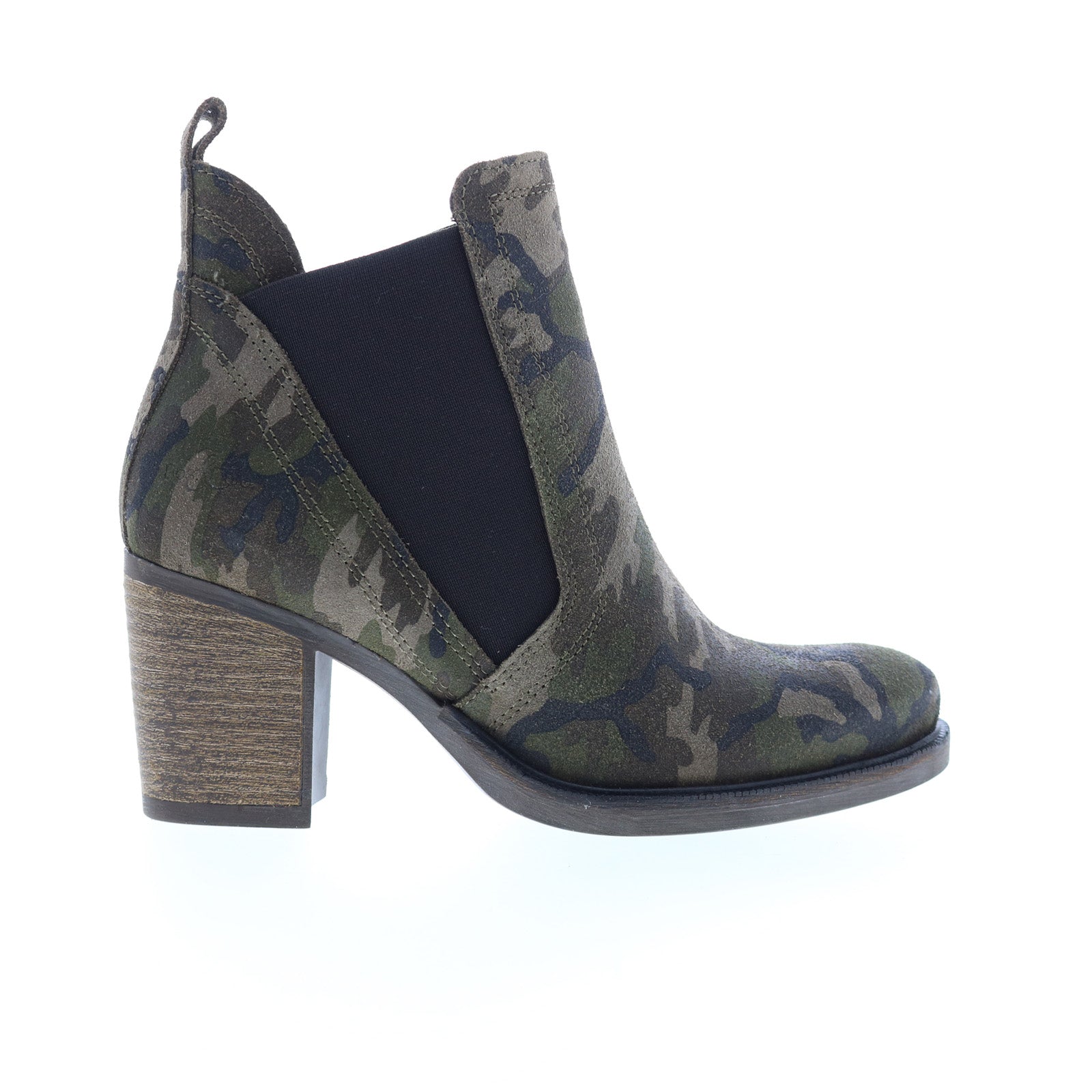 Bos. & Co. Bellini Womens Green Suede Slip On Ankle & Booties Boots Hot on Sale