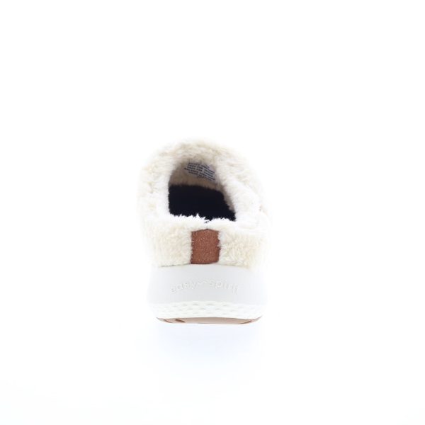 Easy Spirit Evee 2 Martha Stewart Womens Brown Wide Canvas Clog Flats Shoes Sale - Image 4