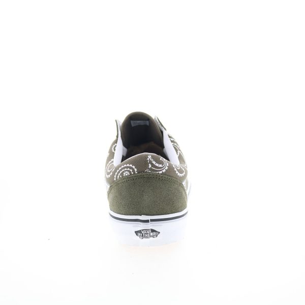 Vans Old Skool VN0A5KRFB0F Mens Green Suede Skate Inspired Sneakers Shoes on Sale - Image 4