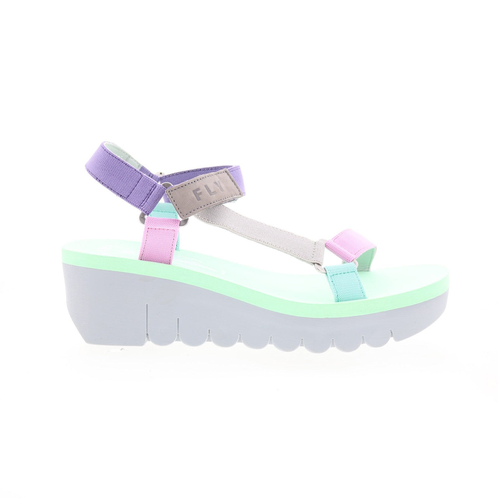 Fly London Yefa YEFA726FLY-011 Womens Pink Leather Platform Sandals Shoes For Cheap