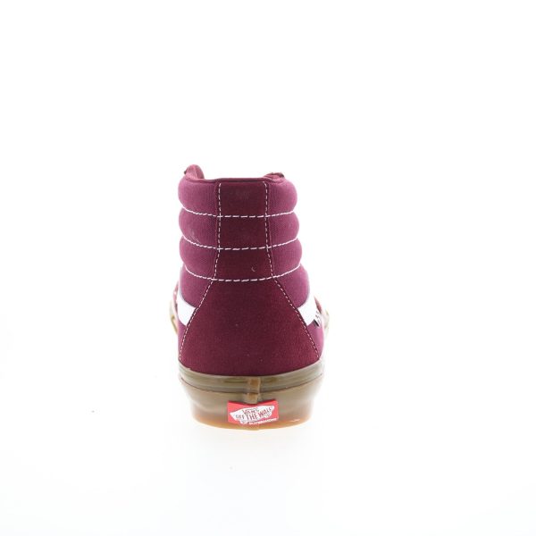Vans Skate Sk8-Hi VN0A5FCCK10 Mens Burgundy Skate Inspired Sneakers Shoes Hot on Sale - Image 4