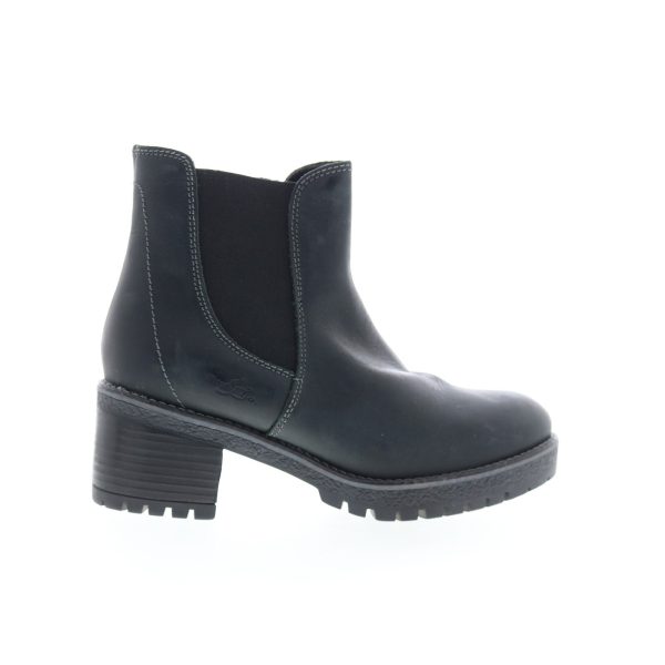 Bos. & Co. Mass Womens Black Leather Zipper Casual Dress Boots Hot on Sale