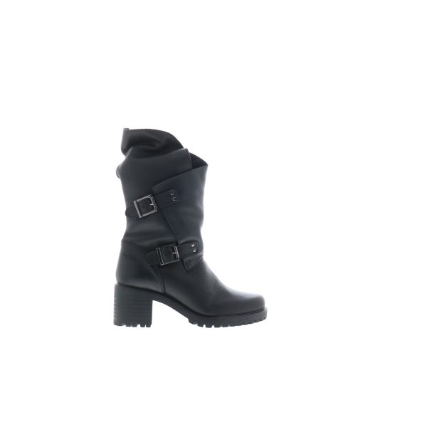 Bos. & Co. Irene Womens Black Leather Zipper Casual Dress Boots Fashion