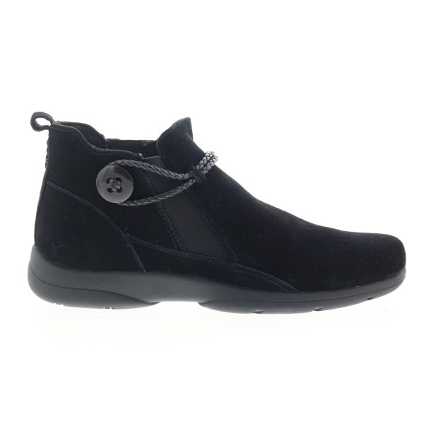 Easy Spirit Jagger SEJAGGER Womens Black Narrow Suede Casual Dress Boots For Sale