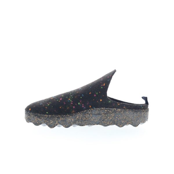 Asportuguesas Come COME023ASP-018 Womens Black Slip On Clog Flats Shoes Online now - Image 3