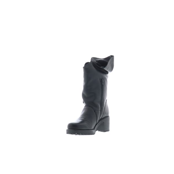 Bos. & Co. Irene Womens Black Leather Zipper Casual Dress Boots Fashion - Image 4