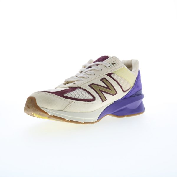 New Balance 990 M990CP5 Mens Beige Suede Lace Up Lifestyle Sneakers Shoes Online Sale - Image 4