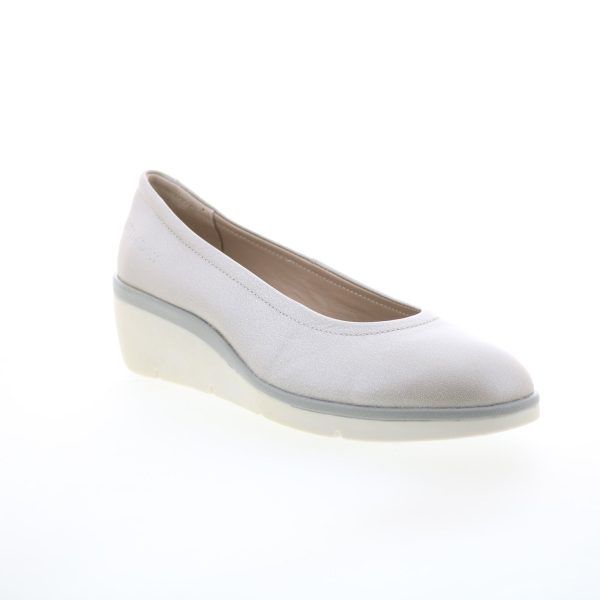 Fly London Numa NUMA570FLY-005 Womens Silver Leather Ballet Flats Shoes Fashion - Image 2