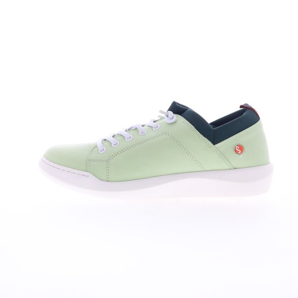 Softinos Bonn BONN667SOF-017 Womens Green Leather Lifestyle Sneakers Shoes on Sale - Image 3