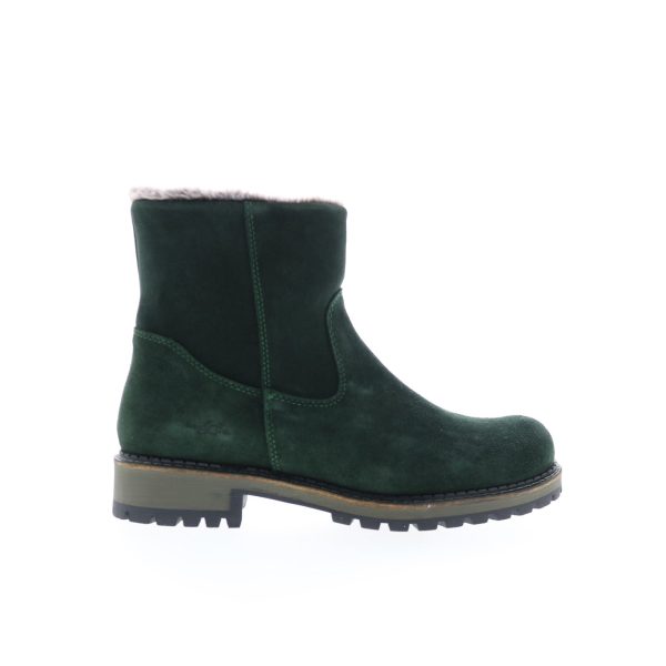 Bos. & Co. Calib Womens Green Suede Zipper Casual Dress Boots Sale