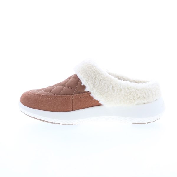 Easy Spirit Evee 2 Martha Stewart Womens Brown Wide Canvas Clog Flats Shoes Sale - Image 3