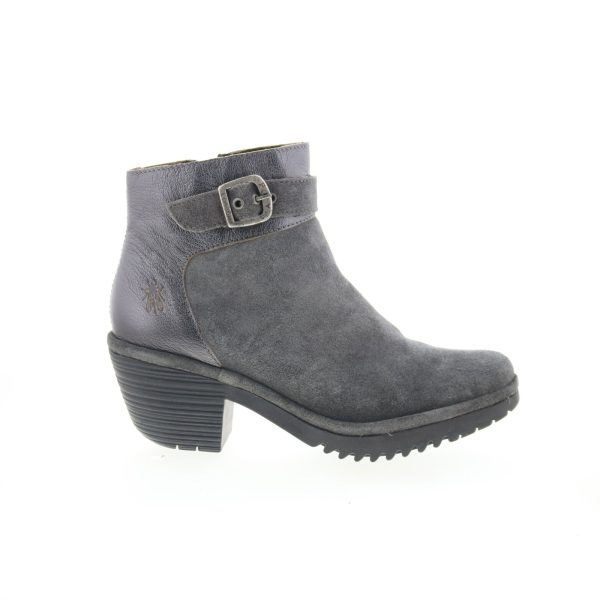 Fly London Wisp WISP342FLY-004 Womens Gray Suede Ankle & Booties Boots Sale