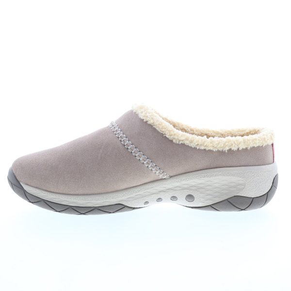 Easy Spirit Jariel SEJARIEL Womens Gray Wide Suede Clog Flats Shoes Cheap - Image 3