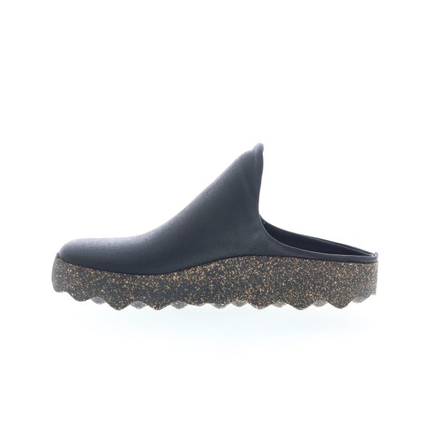 Asportuguesas Clay CLAY126ASP-001 Womens Black Slip On Mule Flats Shoes Online Hot Sale - Image 3