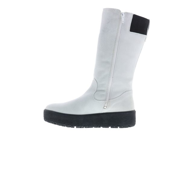 Bos. & Co. Impact Womens White Suede Zipper Casual Dress Boots Online Hot Sale - Image 5