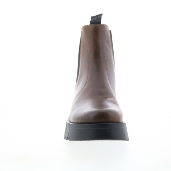 Fly London Medi MEDI789FLY-005 Womens Brown Leather Slip On Chelsea Boots Online Hot Sale - Image 3