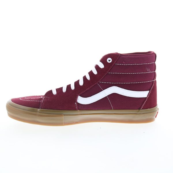 Vans Skate Sk8-Hi VN0A5FCCK10 Mens Burgundy Skate Inspired Sneakers Shoes Hot on Sale - Image 3