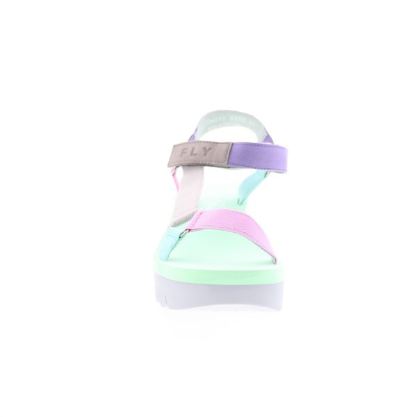 Fly London Yefa YEFA726FLY-011 Womens Pink Leather Platform Sandals Shoes For Cheap - Image 3
