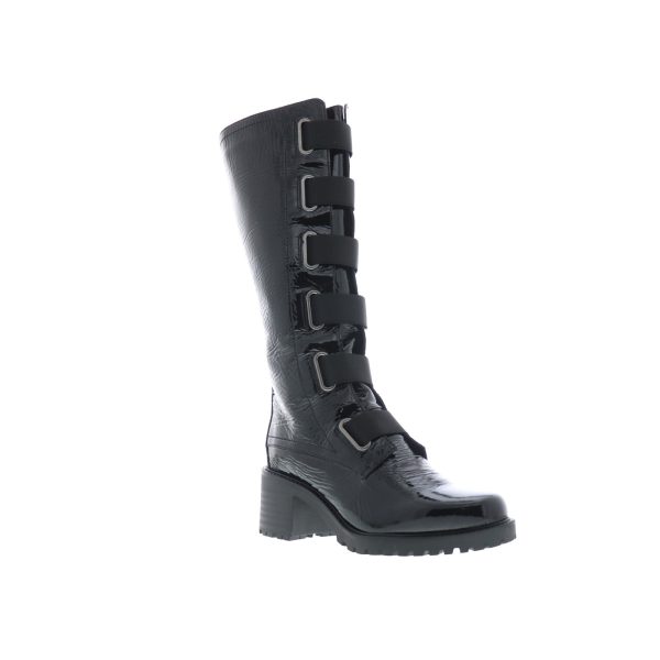Bos. & Co. Intro Womens Black Synthetic Zipper Casual Dress Boots Cheap - Image 2