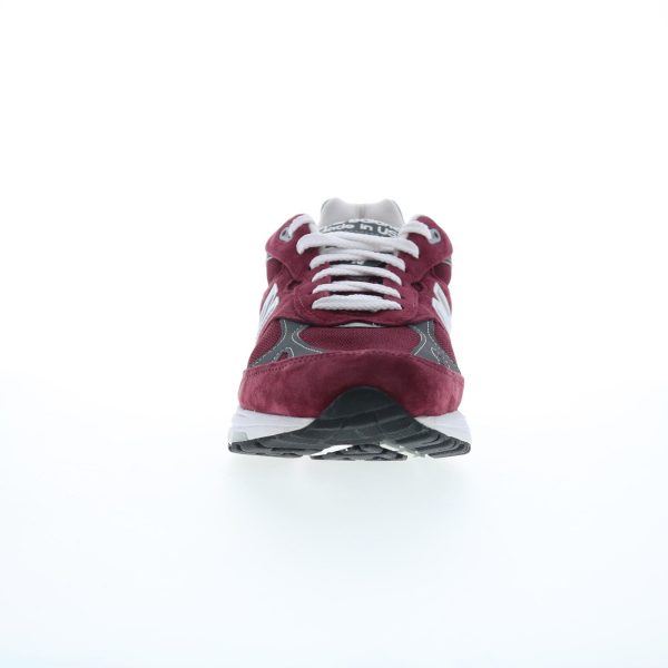 New Balance 993 MR993BU Mens Burgundy Suede Lifestyle Sneakers Shoes Online Sale - Image 3