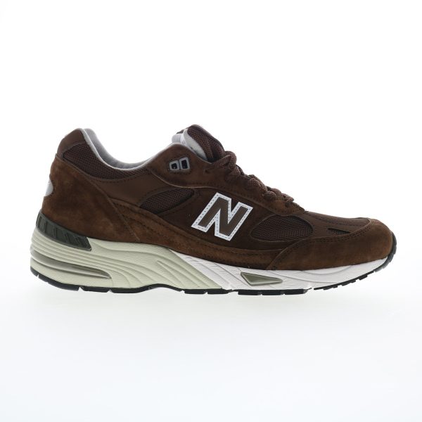 New Balance 991 XM991BGW Mens Brown Suede Lifestyle Sneakers Shoes Supply