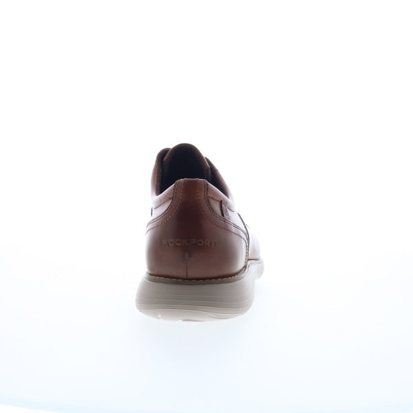 Rockport Garett Cap Toe Mens Brown Wide Oxfords & Lace Ups Cap Toe Shoes For Sale - Image 4
