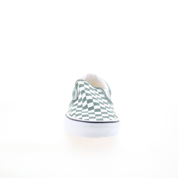Vans Classic Slip-On VN0A5JMHYQW Mens Green Skate Inspired Sneakers Shoes For Discount - Image 2