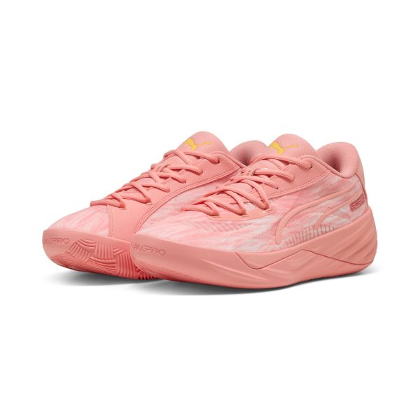 Puma All-Pro Nitro Dress Code Mens Pink Leather Athletic Basketball Shoes Online Hot Sale - Image 5