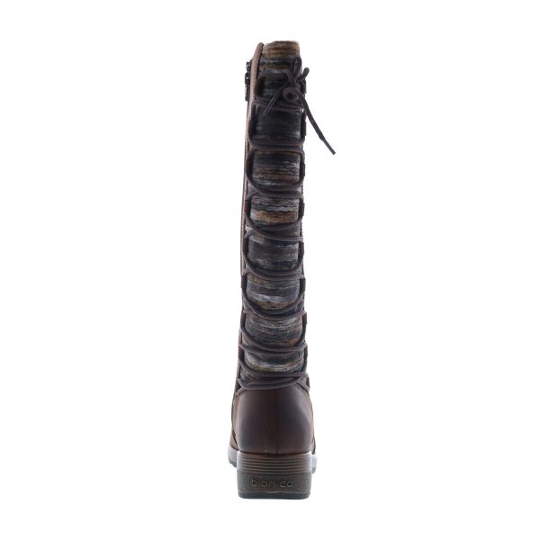 Bionica Epping BI0004100 Womens Brown Leather Lace Up Knee High Boots For Cheap - Image 4