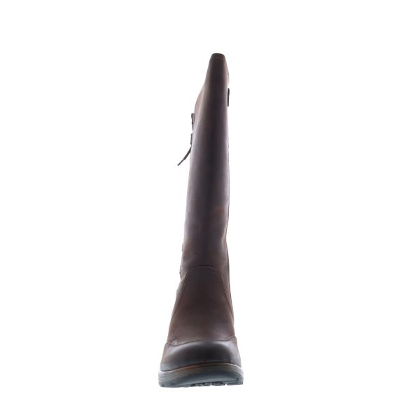 Bionica Epping BI0004100 Womens Brown Leather Lace Up Knee High Boots For Cheap - Image 2