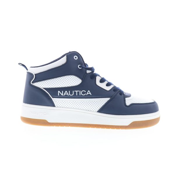 Nautica Clifftop CM0834 Mens White Synthetic Lace Up Lifestyle Sneakers Shoes Online now