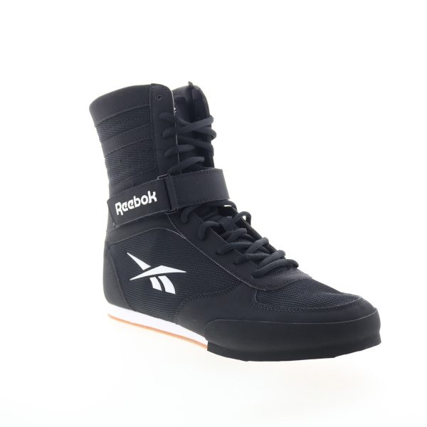 Reebok Boxing HI Mens Black Mesh Lace Up Athletic Boxing Shoes Cheap - Image 2