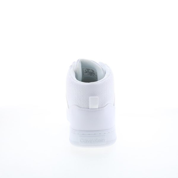 Calvin Klein Garron CMGARRON Mens White Synthetic Lifestyle Sneakers Shoes Online - Image 4